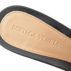 Bottega Veneta Leather Pin Heels Square Sandals Black — view 7
