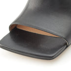Bottega Veneta Leather Pin Heels Square Sandals Black — view 8