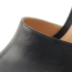 Bottega Veneta Leather Pin Heels Square Sandals Black — view 9