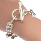 Hermes Chaine D'ancre GM 925 Sterling Silver Bracelet
