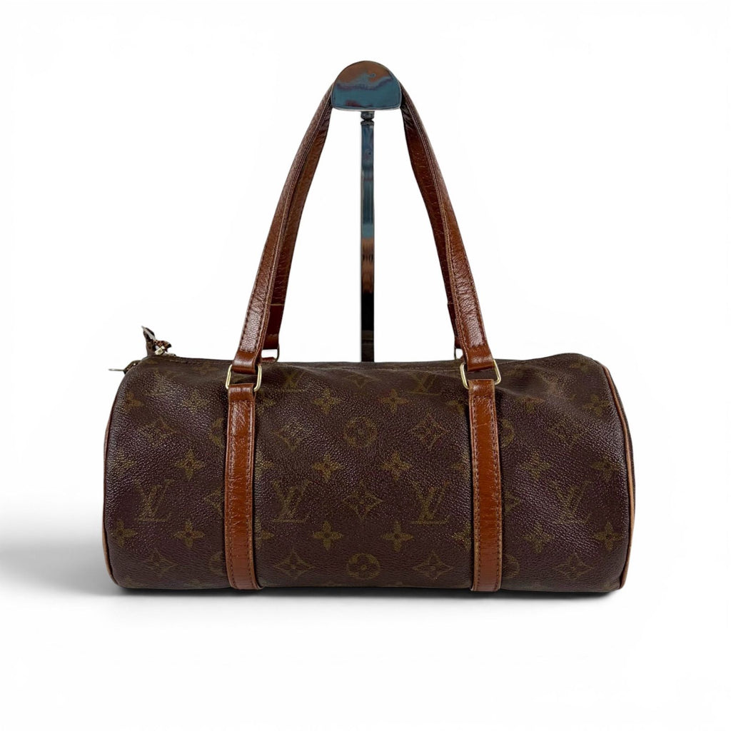Louis Vuitton Papillon 30 Shoulder Bag Monogram Lambskin Brown — view 2