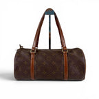 Louis Vuitton Papillon 30 Shoulder Bag Monogram Lambskin Brown — view 2