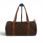 Louis Vuitton Papillon 30 Shoulder Bag Monogram Lambskin Brown — view 3