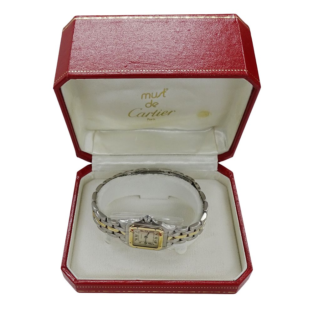 Cartier Watch Panther SM 1 Row Quartz Stainless Steel Gold YG Combination — view 8