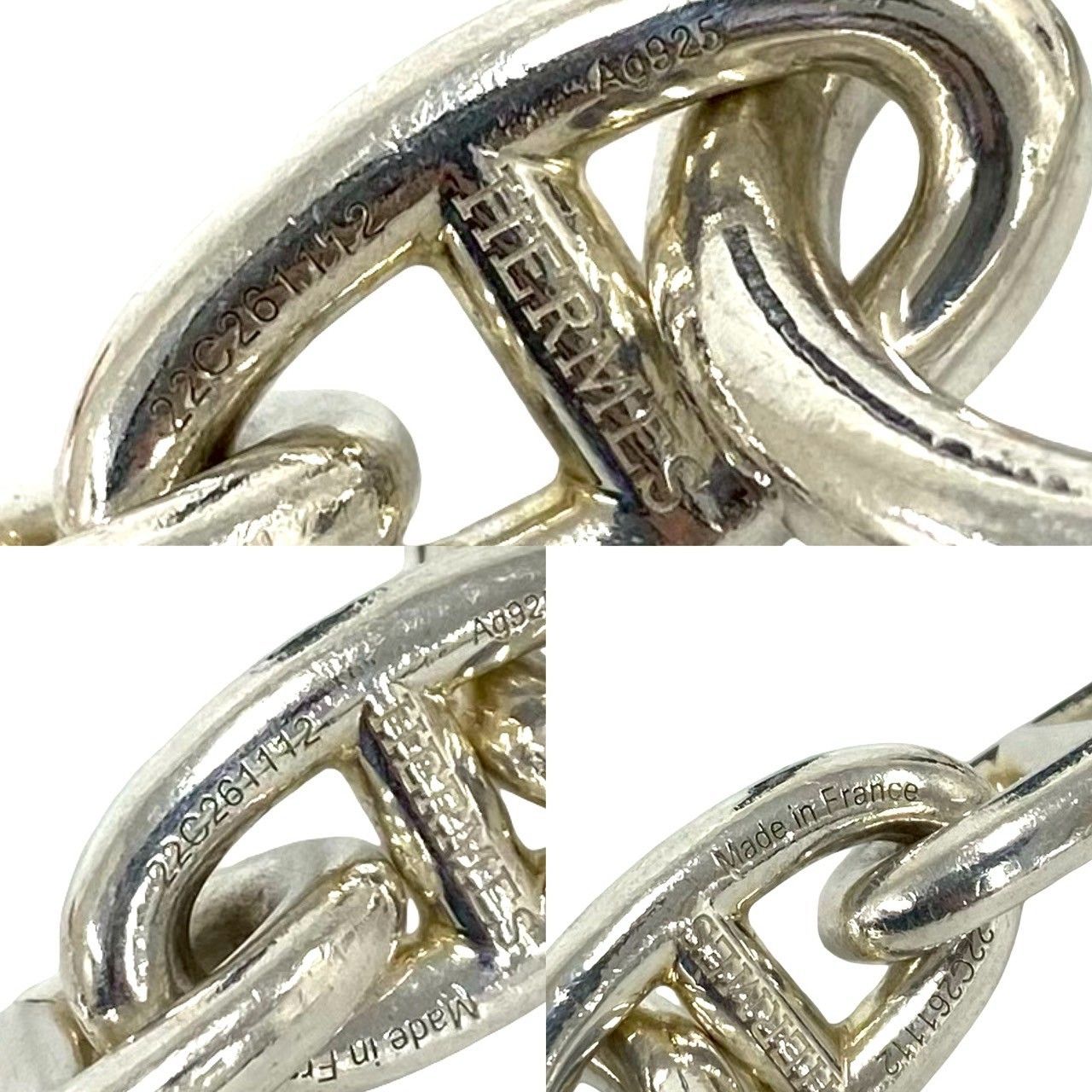 Hermes Chaine D'ancre GM 13 Frame Bracelet 925 Sterling Silver — view 3