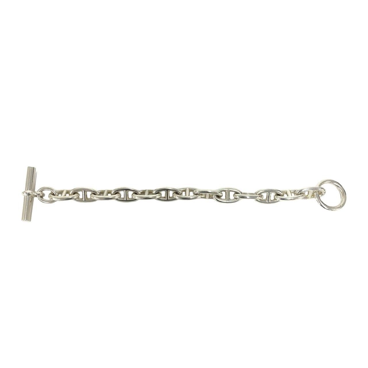Hermes Chaine D'ancre GM 13 Frame Bracelet 925 Sterling Silver — view 5