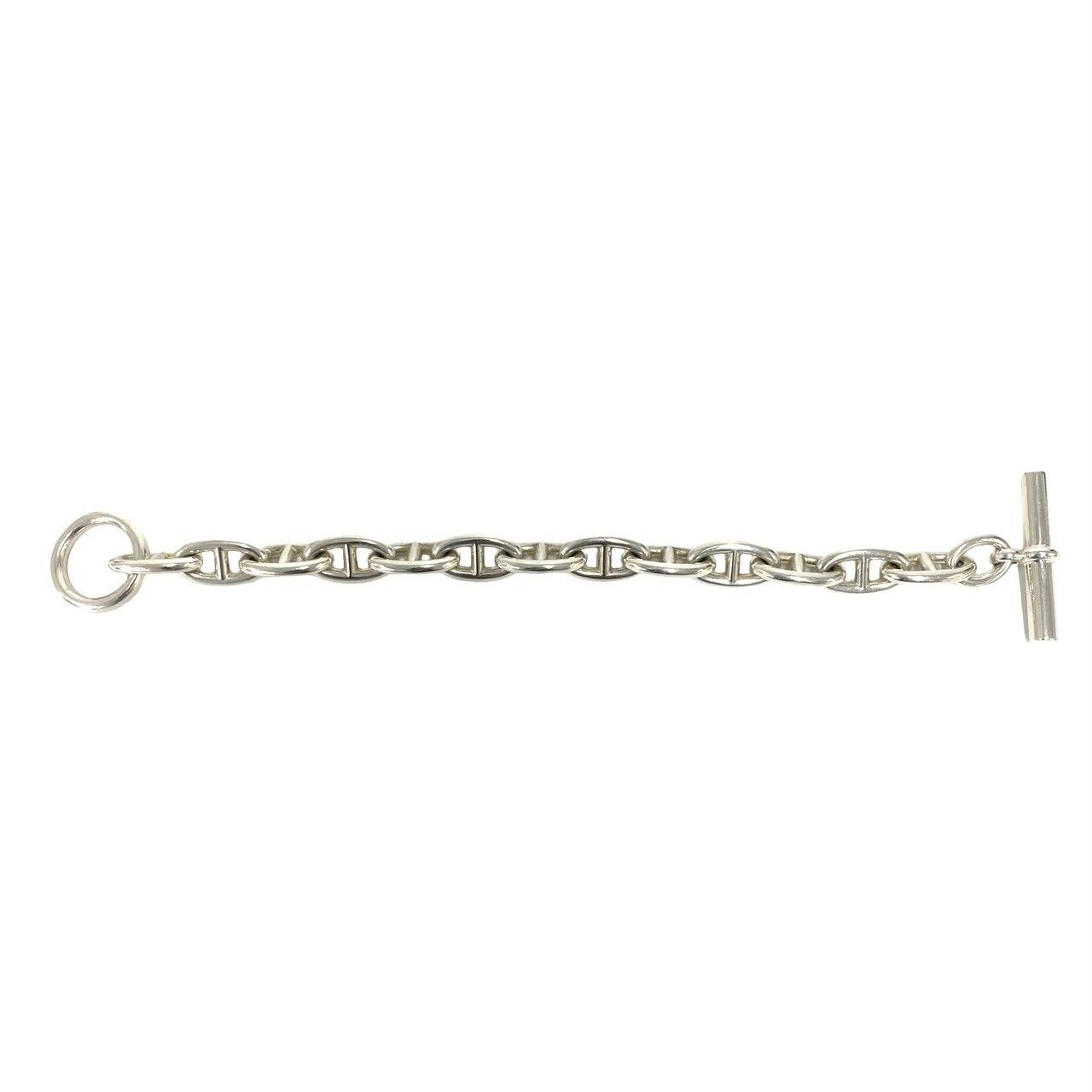 Hermes Chaine D'ancre GM 13 Frame Bracelet 925 Sterling Silver — view 6