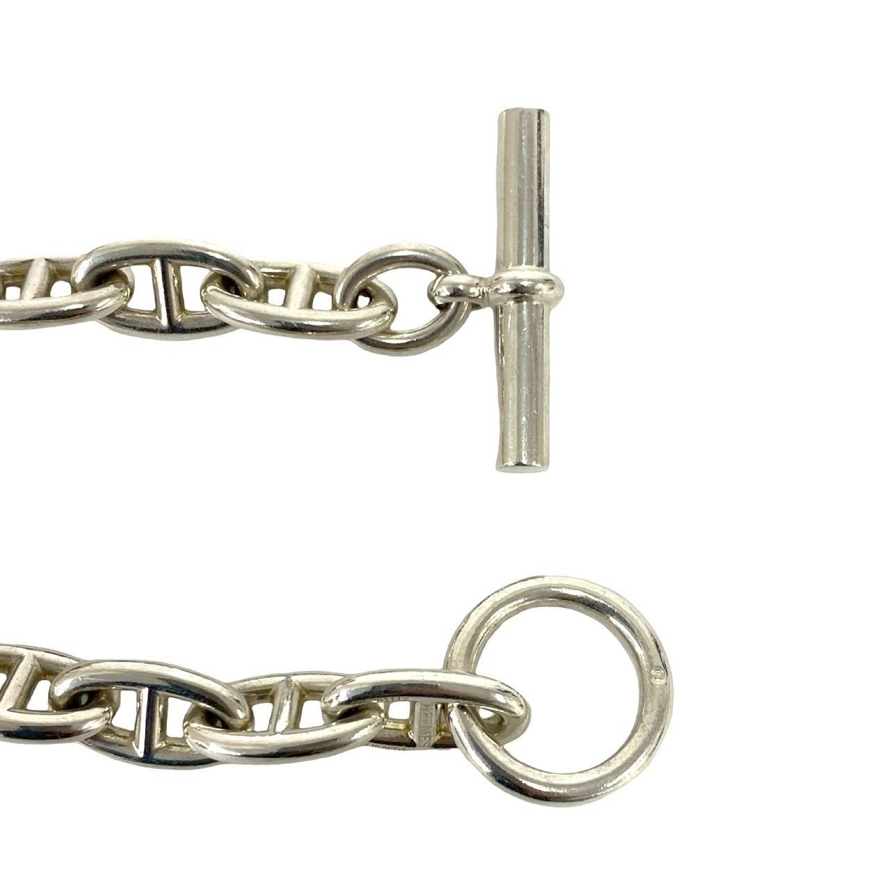 Hermes Chaine D'ancre GM 13 Frame Bracelet 925 Sterling Silver — view 4