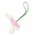 Hermes Bag Charm Buddy Mauve Sylvestre Vert Yucca Lambskin Shearling — view 3