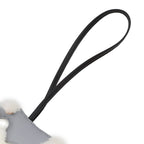 Hermes Bag Charm Buddy Gris Perle Black Lambskin Shearling — view 4