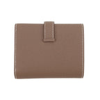 Hermes Trifold Wallet Bearn Combination Etoupe Silver Epsom — view 3