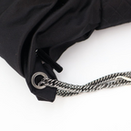 Chanel 2.55 Chain Ribbon Shoulder Satin Black Handbag — view 5