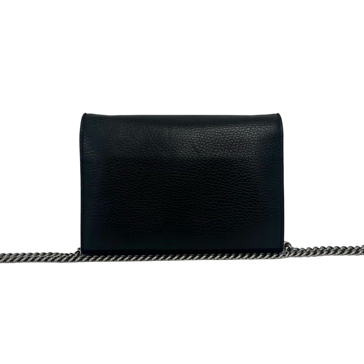 Gucci Dionysus Leather Chain Mini Shoulder Bag Pochette Crossbody Wallet Black — view 3