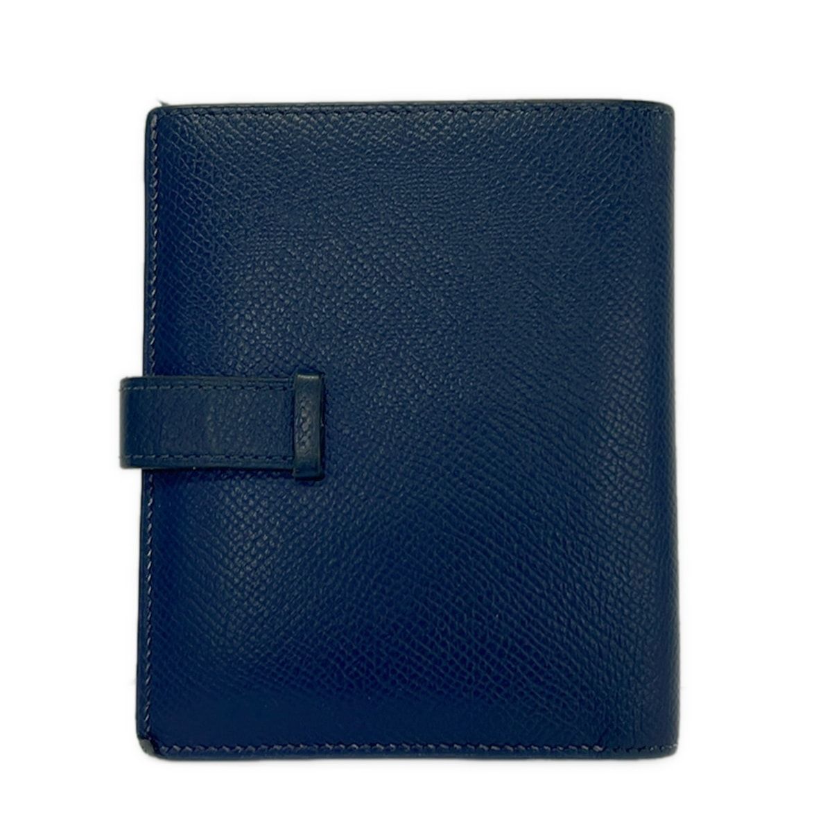 Hermes Bifold Wallet Bearn Compact Blue Thalassa Gold — view 2