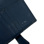 Hermes Bifold Wallet Bearn Compact Blue Thalassa Gold — view 6