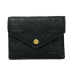 Louis Vuitton Trifold Wallet Monogram Empreinte Portefeuille Victorine Noir