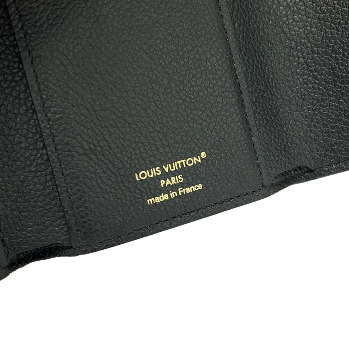 Louis Vuitton Trifold Wallet Monogram Empreinte Portefeuille Victorine Noir — view 5