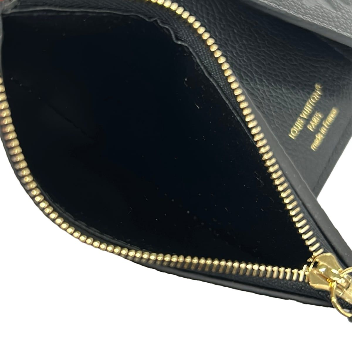 Louis Vuitton Trifold Wallet Monogram Empreinte Portefeuille Victorine Noir — view 4