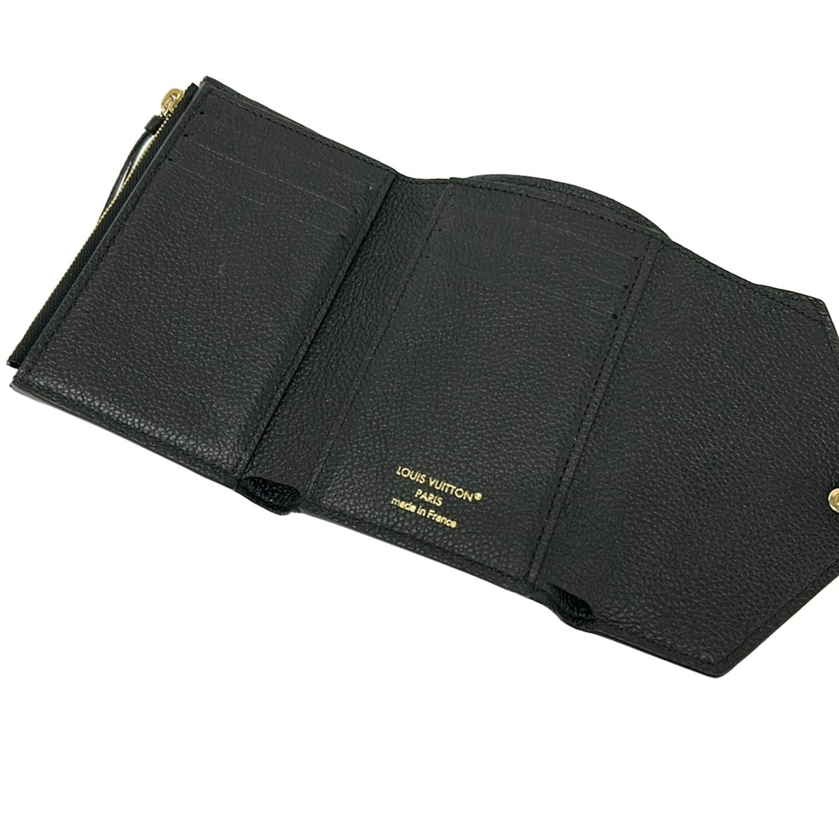 Louis Vuitton Trifold Wallet Monogram Empreinte Portefeuille Victorine Noir — view 3