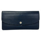 Louis Vuitton Wallet Epi Portefeuille Emily Andigo Blue Leather