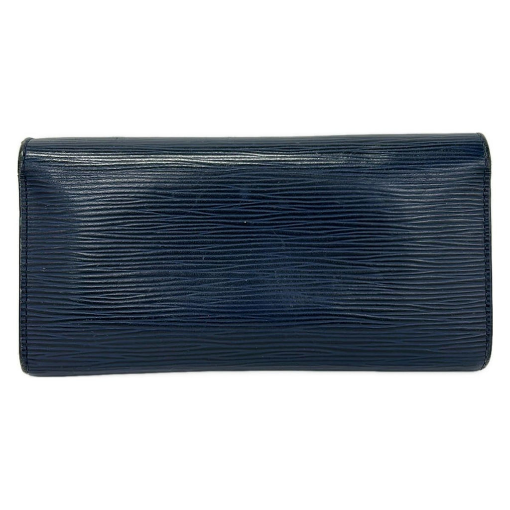 Louis Vuitton Wallet Epi Portefeuille Emily Andigo Blue Leather — view 2