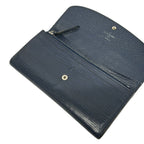 Louis Vuitton Wallet Epi Portefeuille Emily Andigo Blue Leather — view 3