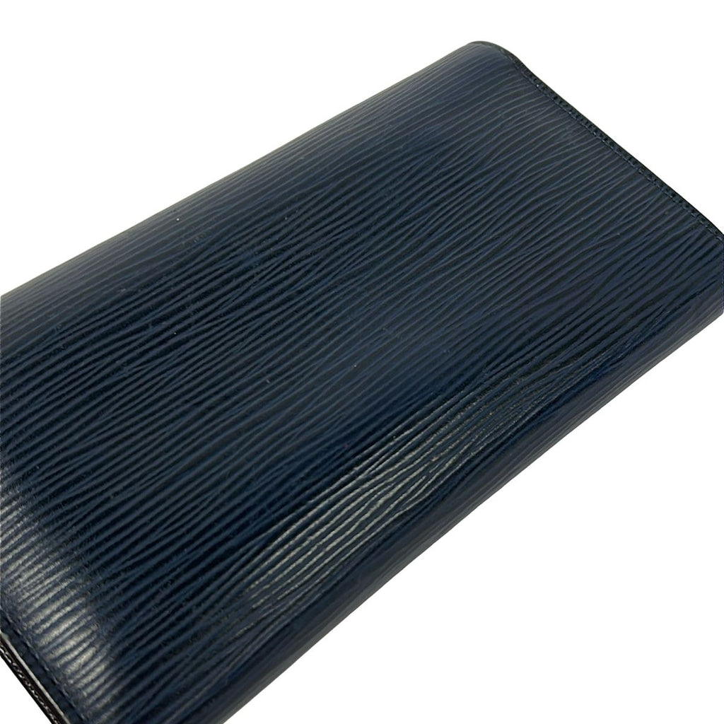 Louis Vuitton Wallet Epi Portefeuille Emily Andigo Blue Leather — view 8