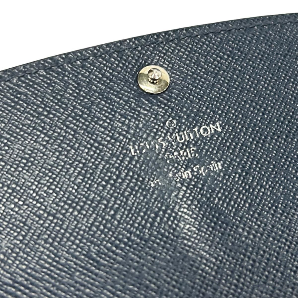 Louis Vuitton Wallet Epi Portefeuille Emily Andigo Blue Leather — view 6