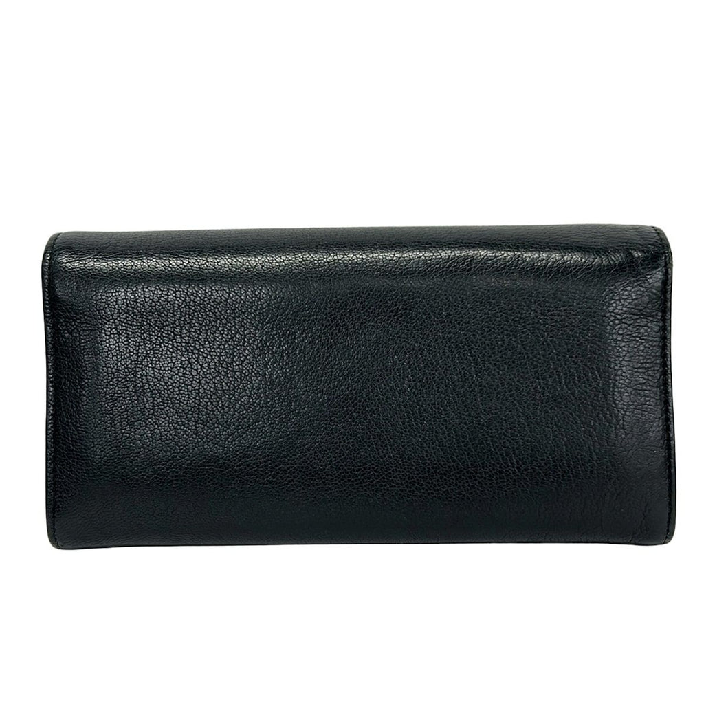 Chanel Wallet Lucky Clover Black Silver Leather — view 2