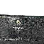 Chanel Wallet Lucky Clover Black Silver Leather — view 6