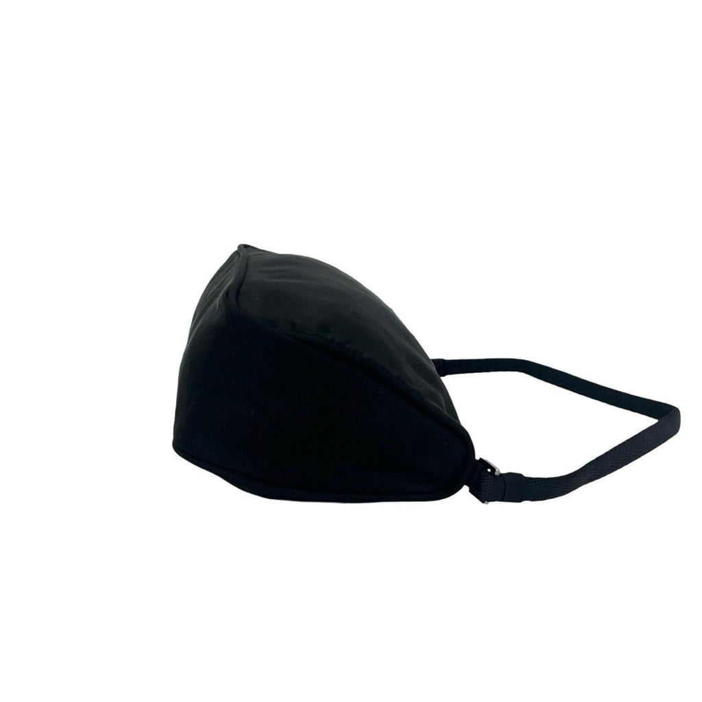 Prada Triangle Tessuto Nylon Mini Handbag Pouch Black — view 6