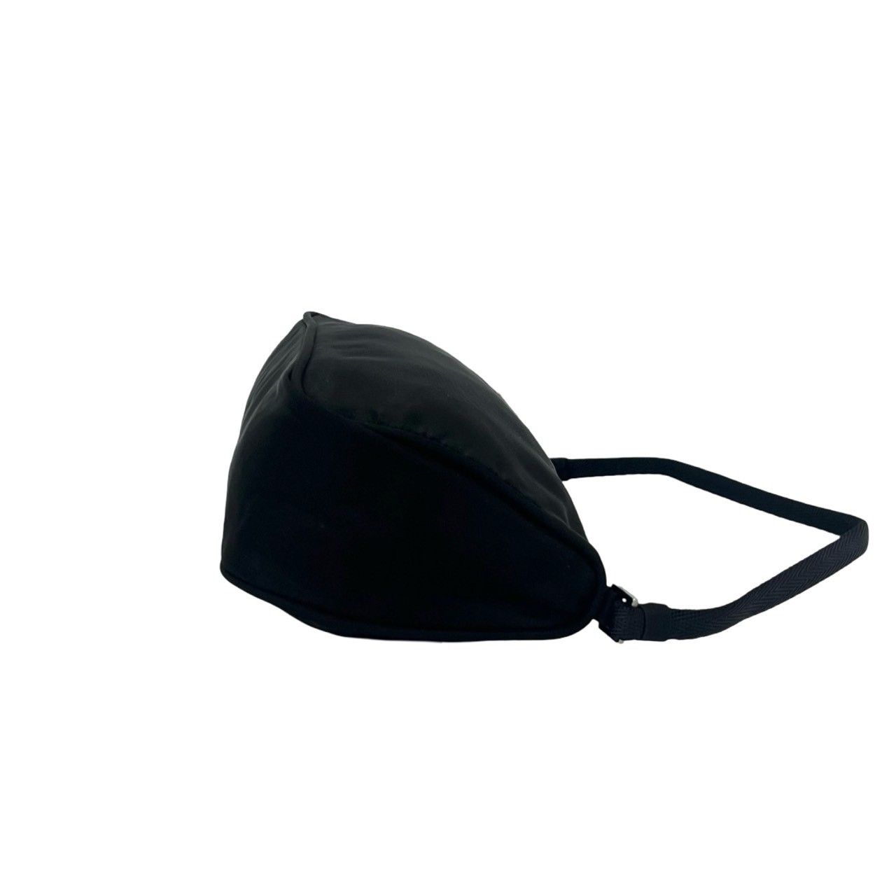 Prada Triangle Tessuto Nylon Mini Handbag Pouch Black — view 6
