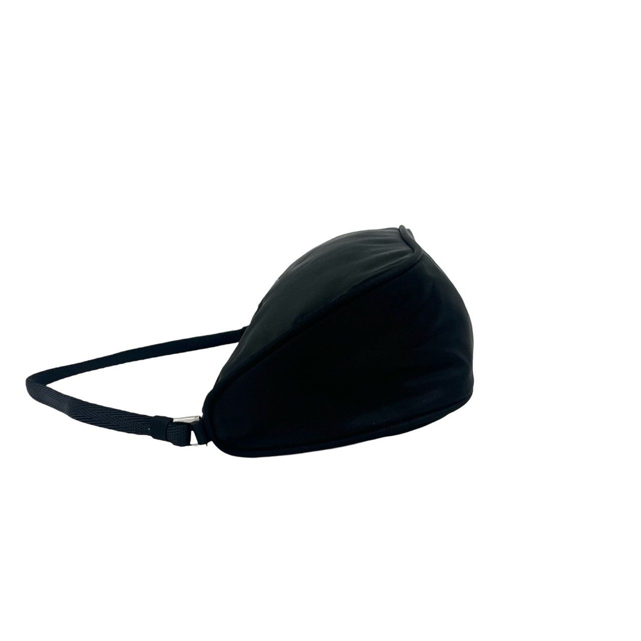 Prada Triangle Tessuto Nylon Mini Handbag Pouch Black — view 5