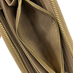 Prada Wallet Beige Zip Around Leather — view 4