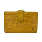 Louis Vuitton Bifold Wallet Epi Porte-Monnaie Vieviernova Jaune Leather
