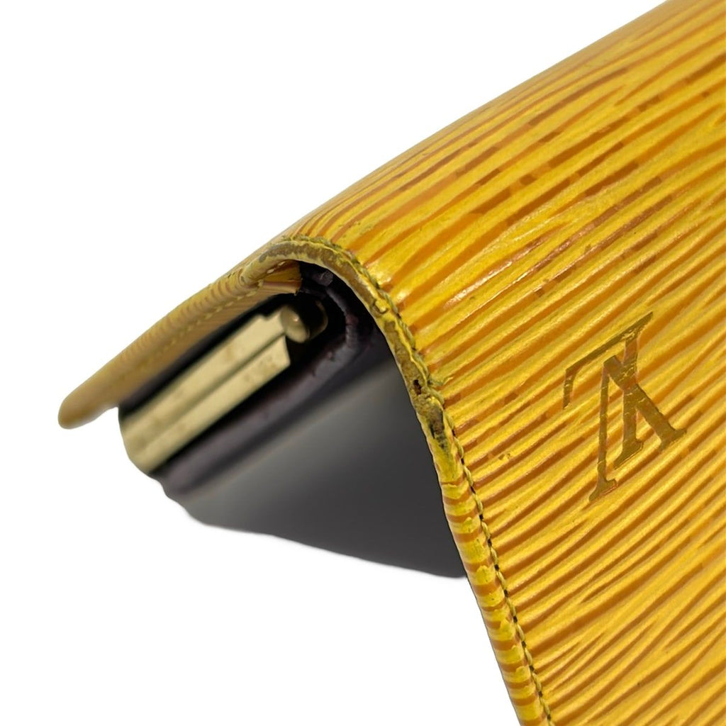 Louis Vuitton Bifold Wallet Epi Porte-Monnaie Vieviernova Jaune Leather — view 6