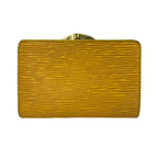 Louis Vuitton Bifold Wallet Epi Porte-Monnaie Vieviernova Jaune Leather — view 2