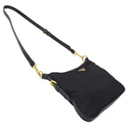 Prada Shoulder Bag Nylon Black Logo — view 4
