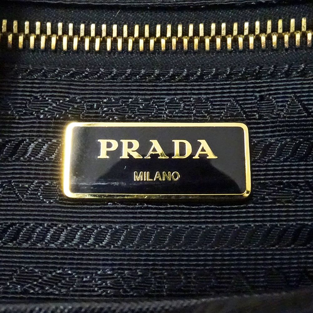 Prada Shoulder Bag Nylon Black Logo — view 6