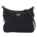 Prada Shoulder Bag Nylon Black Logo
