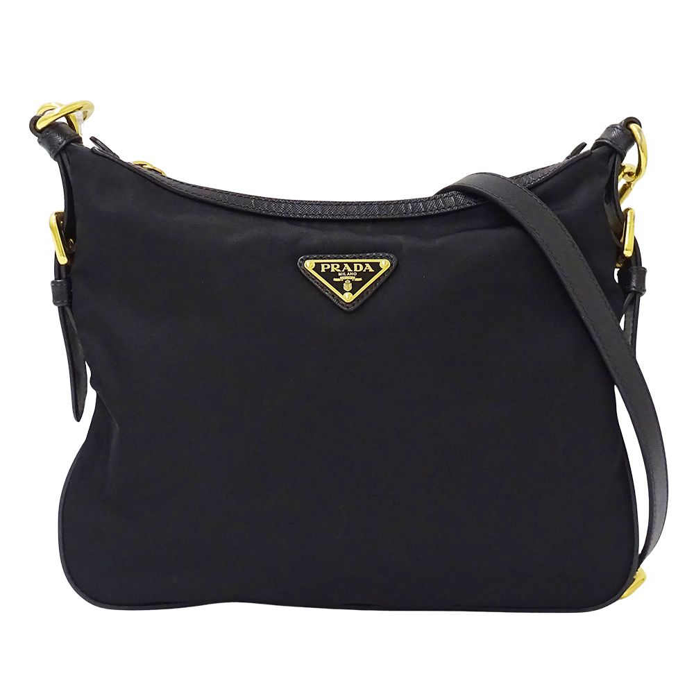 Prada Shoulder Bag Nylon Black Logo