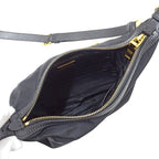 Prada Shoulder Bag Nylon Black Logo — view 5