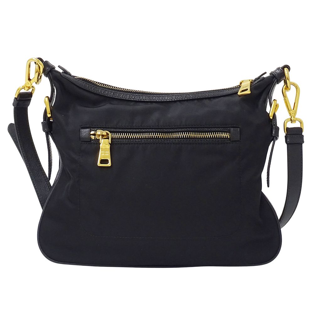 Prada Shoulder Bag Nylon Black Logo — view 2