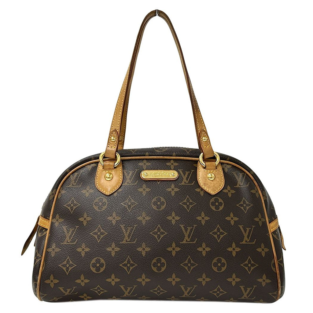 Louis Vuitton Monogram Shoulder Bag Montorgueil PM Brown