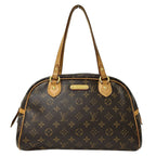 Louis Vuitton Monogram Shoulder Bag Montorgueil PM Brown