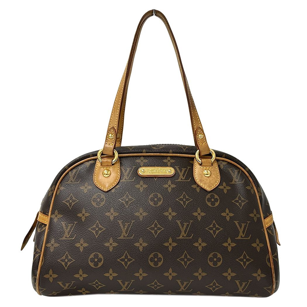 Louis Vuitton Monogram Shoulder Bag Montorgueil PM Brown