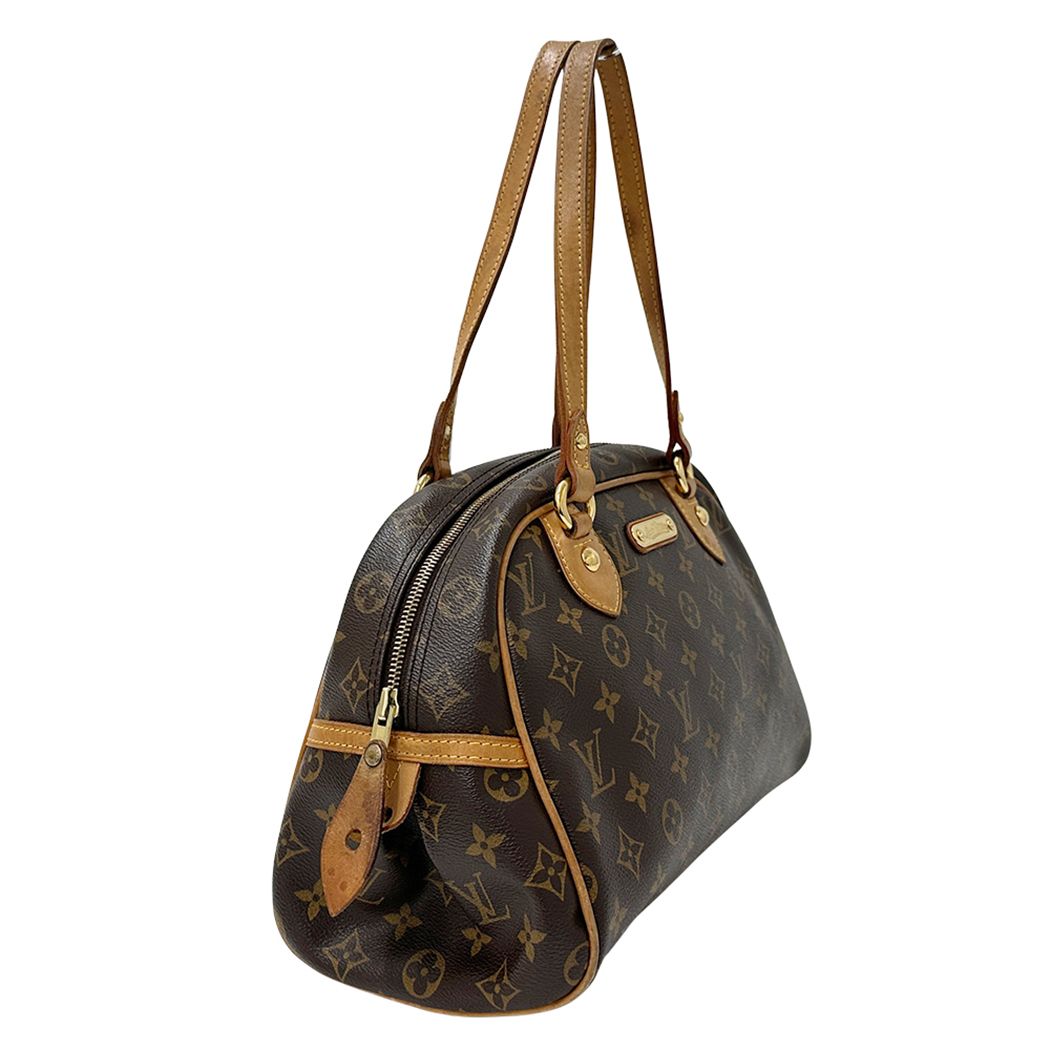 Louis Vuitton Monogram Shoulder Bag Montorgueil PM Brown — view 4