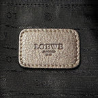 Loewe Shoulder Bag Heritage Leather Brown Metallic Logo — view 6