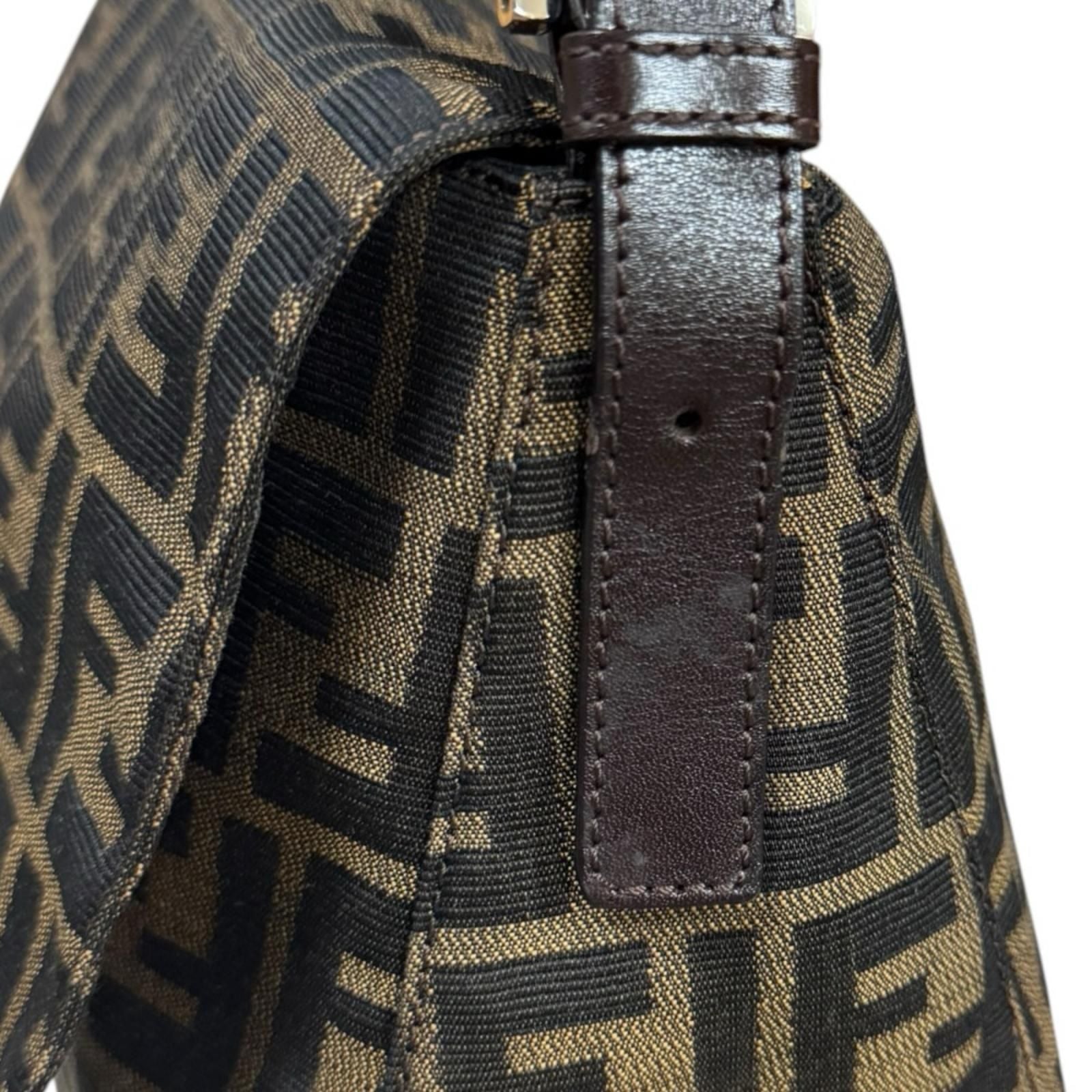 Fendi Mamma Bucket Zucca Shoulder Bag Canvas Brown — view 9