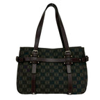 Loewe Repeat Anagram All Over Pattern Leather Tote Shoulder Bag Gray — view 3